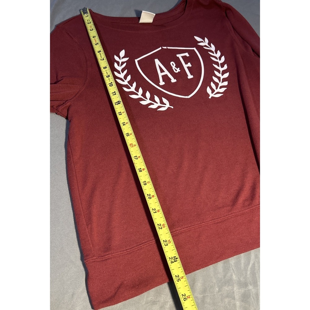 Abercrombie & Fitch Lightweight Sweater Long Sleeve Dark Red Size L - Picture 4 of 7